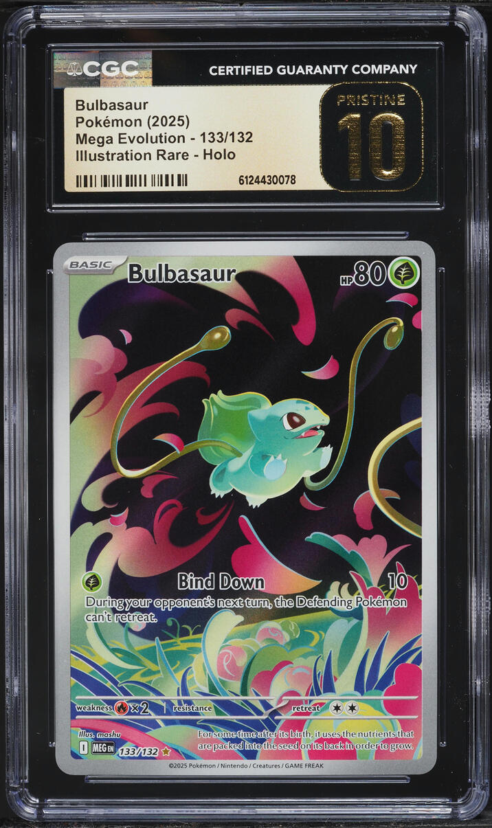 2025 Pokemon Mega Evolution IR Bulbasaur #133 CGC 10 PRISTINE on ...
