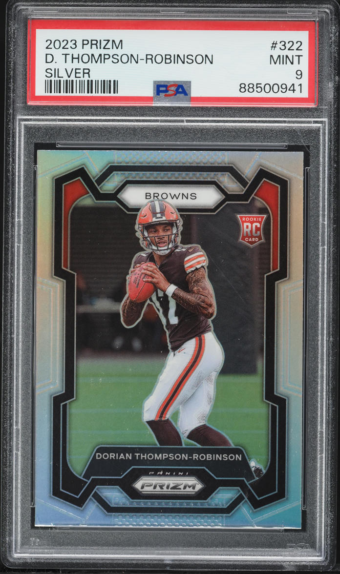 2023 Panini Prizm Silver Dorian Thompson-Robinson ROOKIE #322 PSA 9 MINT