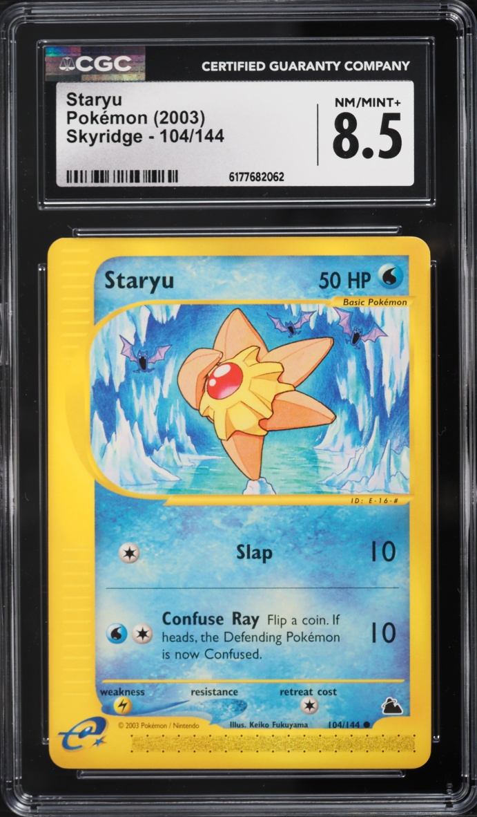 2003 Pokemon Skyridge Staryu #104 CGC 8.5 NM-MT+