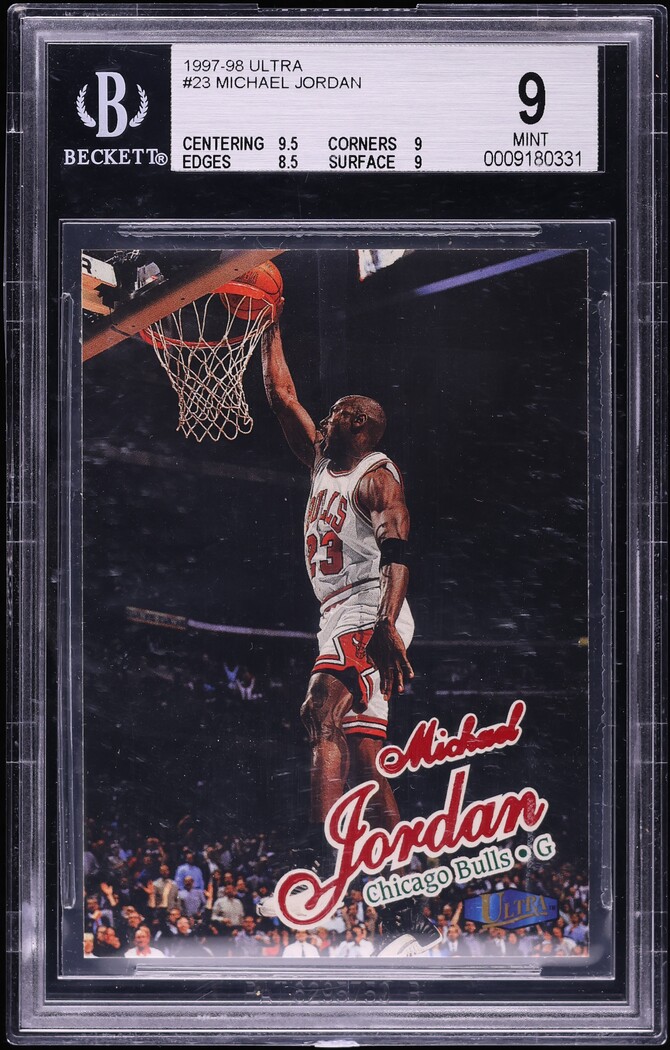 1997 Ultra Basketball Michael Jordan #23 BGS 9 MINT