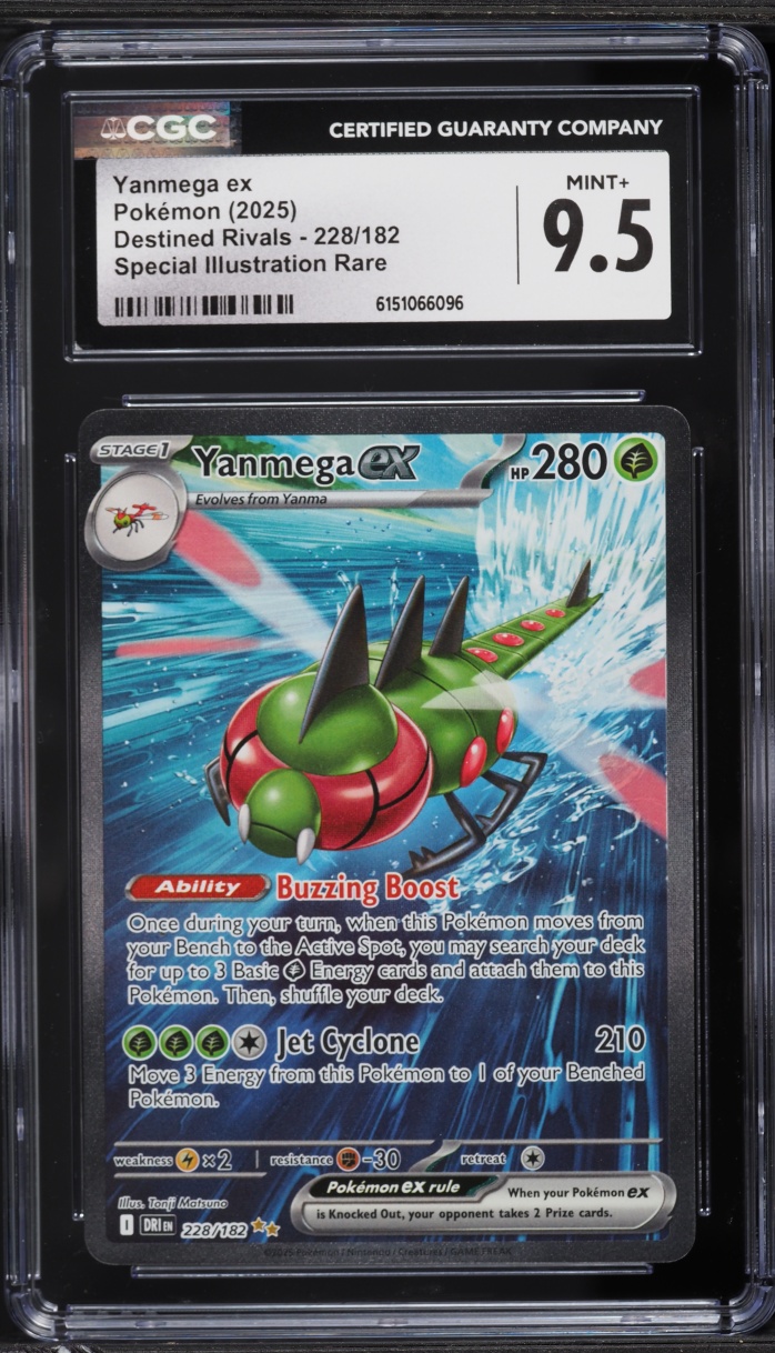 2025 Pokemon Scarlet & Violet Destined Rivals SIR Yanmega Ex #228 CGC 9.5 MINT+