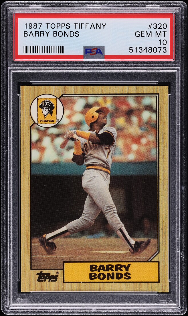 1987 Topps Tiffany Barry Bonds ROOKIE #320 PSA 10 GEM MINT