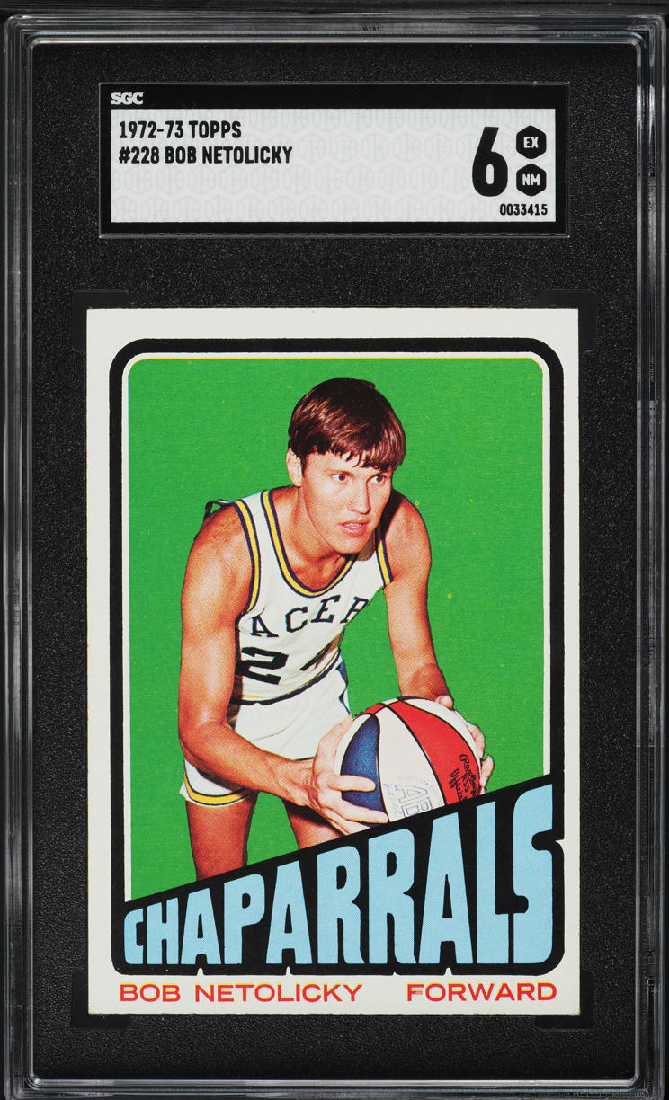 1972 Topps Basketball Bob Netolicky #228 SGC 6 EXMT