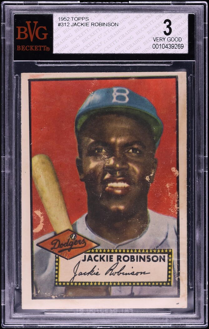 1952 Topps Jackie Robinson #312 BVG 3 VG