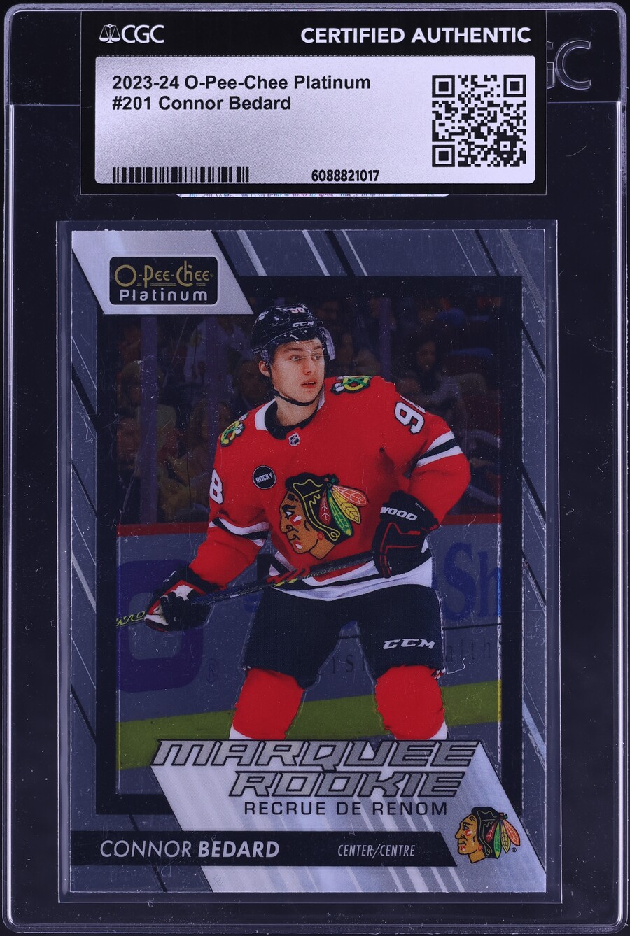 2023 O-Pee-Chee Platinum Connor Bedard ROOKIE #201 CGC AUTH