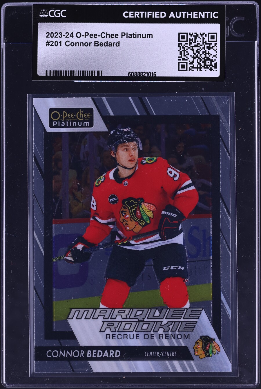 2023 O-Pee-Chee Platinum Connor Bedard ROOKIE #201 CGC AUTH