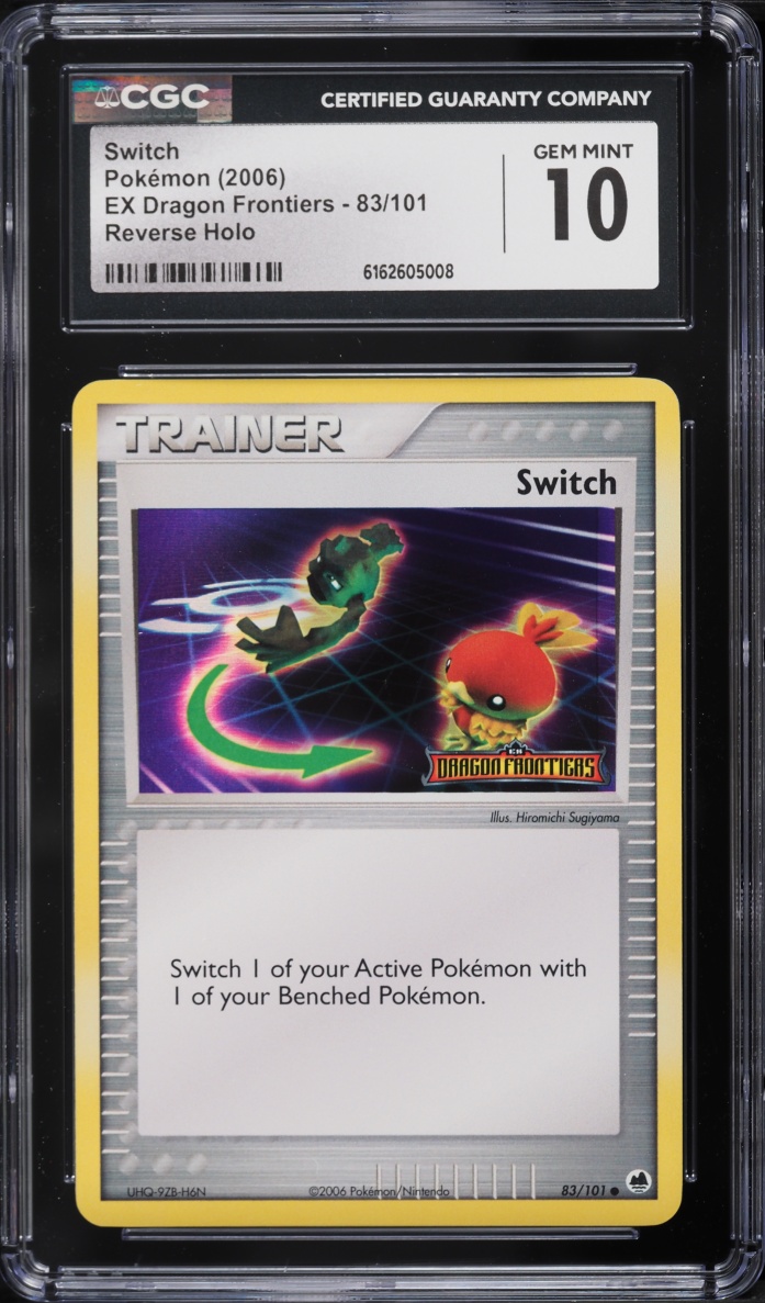 2006 Pokemon EX Dragon Frontiers Reverse Holo Switch #83 CGC 10 GEM MINT