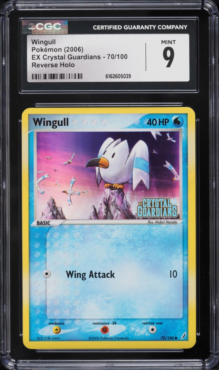 2006 Pokemon EX Crystal Guardians Reverse Holo Wingull #70 CGC 9 MINT