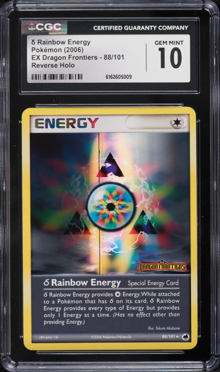 2006 Pokemon EX Dragon Frontiers Reverse Holo Rainbow Energy #88 CGC 10 GEM MINT