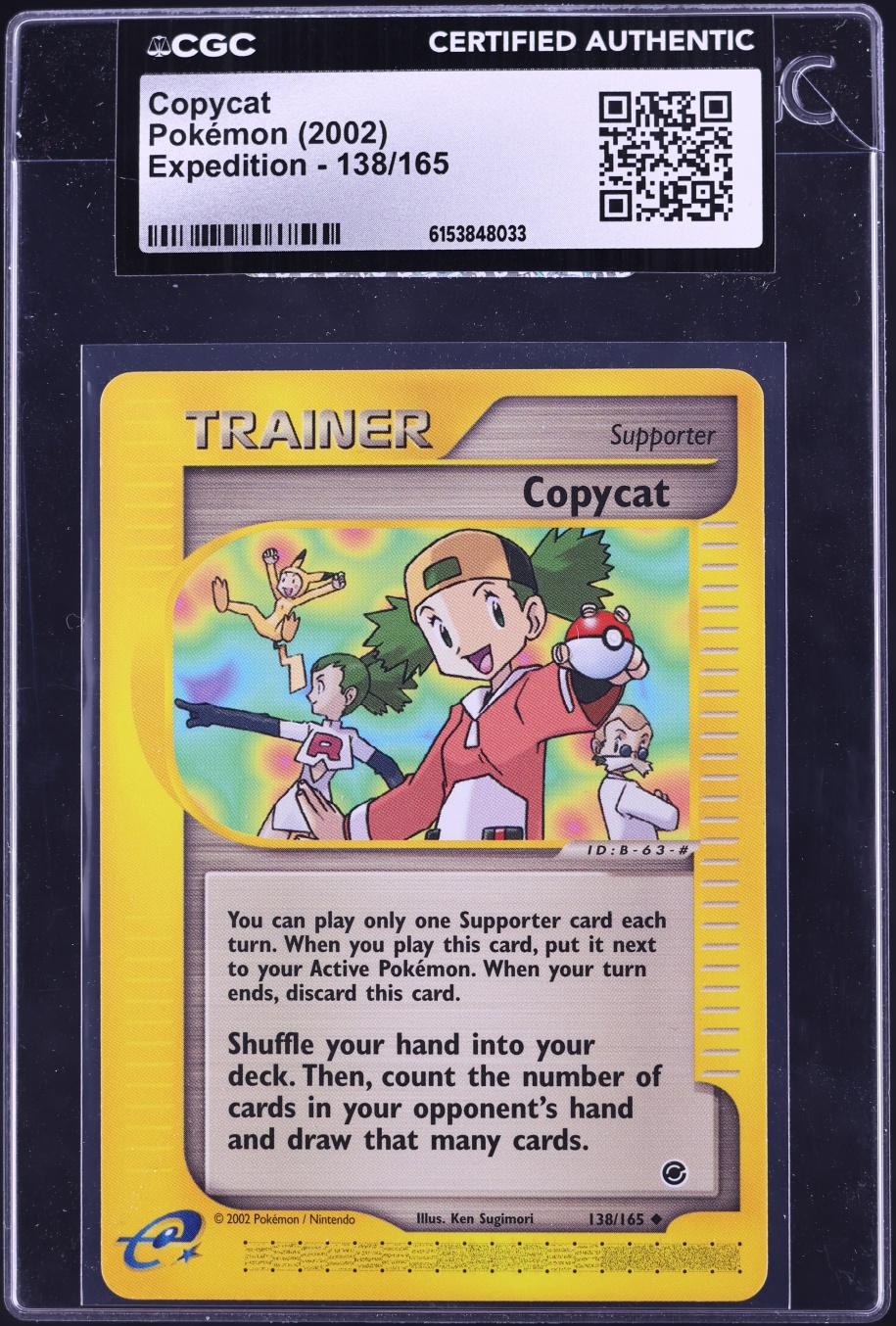 2002 Pokemon Expedition Copycat #138 CGC AUTH
