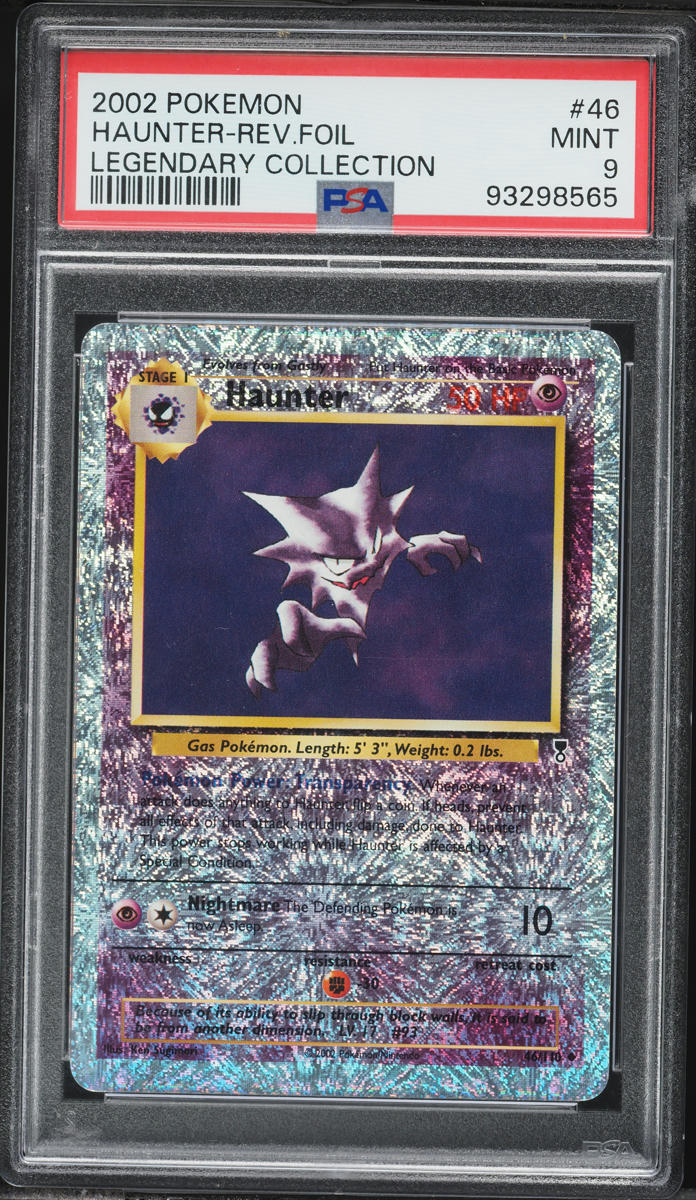 2002 Pokemon Legendary Collection Reverse Holo Haunter #46 PSA 9 MINT