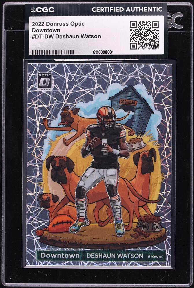 2022 Donruss Optic Downtown Deshaun Watson #DT-DW CGC AUTH