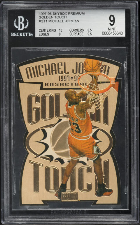 その他 1997 Skybox Premium Golden Touch die-cut 1997 Skybox Premium Golden Touch Die-Cut Michael Jordan #GT1