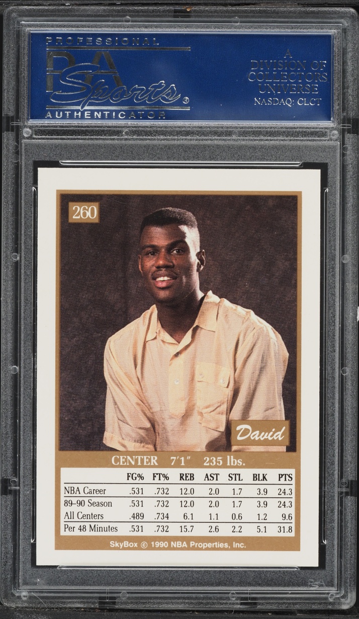 1990 Skybox Basketball David Robinson #260 PSA 10 GEM MINT