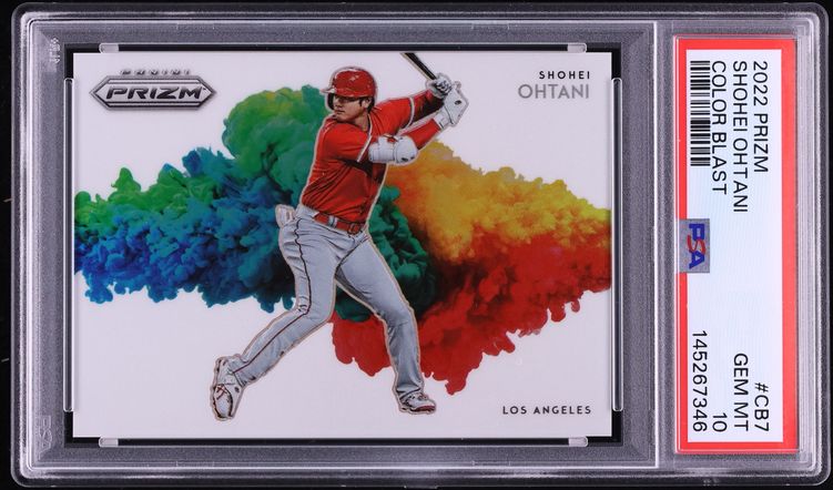 2022 Panini Prizm Color Blast Shohei Ohtani #CB7 PSA 10 GEM MINT