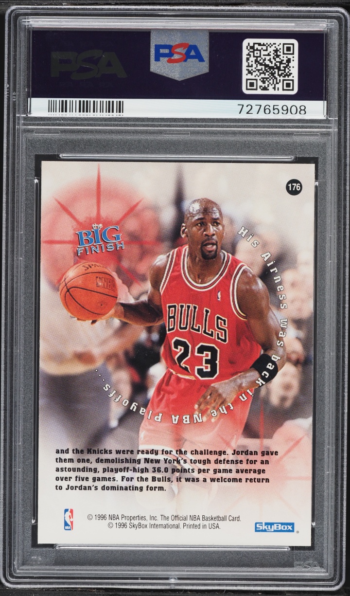1996 Hoops Michael Jordan #176 PSA 10 GEM MINT