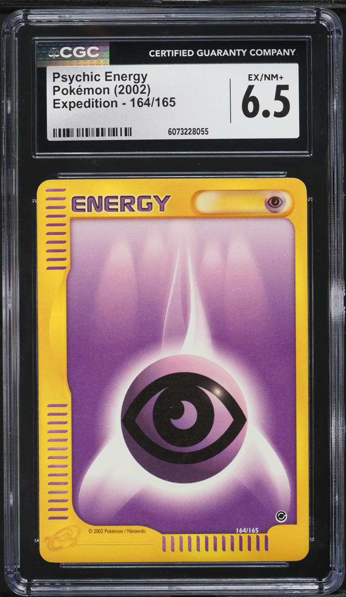 2002 Pokemon Expedition Psychic Energy #164 CGC 6.5 EXMT+