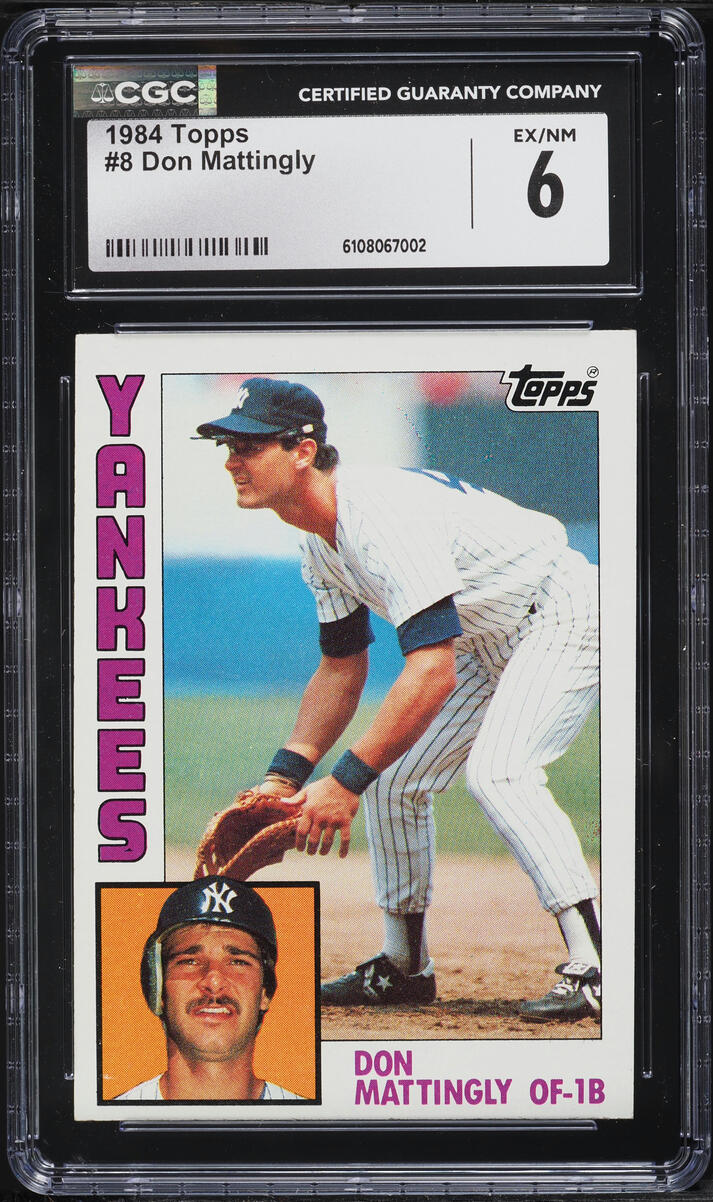 1984 Topps Don Mattingly ROOKIE #8 CGC 6 EXMT