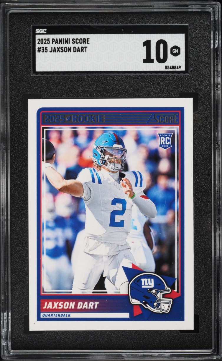2025 Score Football Jaxson Dart ROOKIE #35 SGC 10 GEM MINT