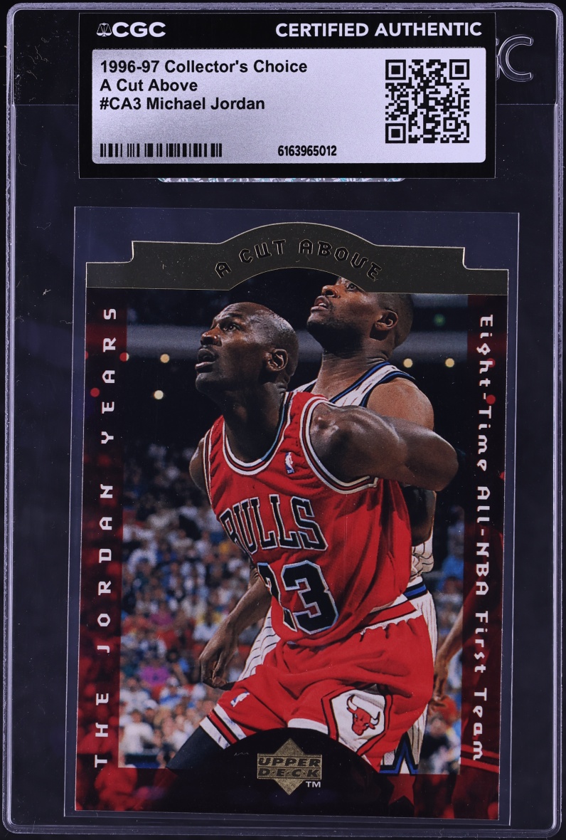 1996 Collector's Choice A Cut Above Die-Cut Michael Jordan #CA3 CGC AUTH