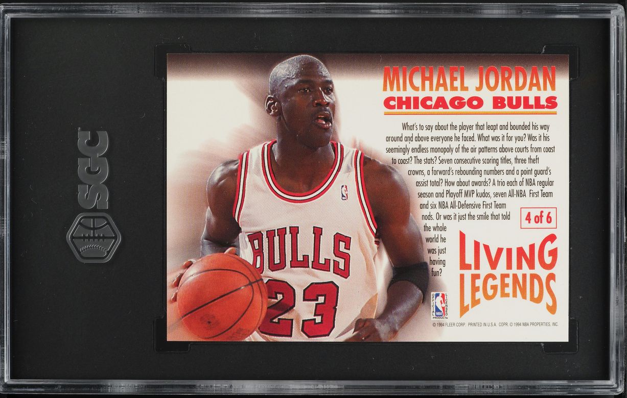 1993 Fleer Living Legends Michael Jordan #4 SGC 6 EXMT