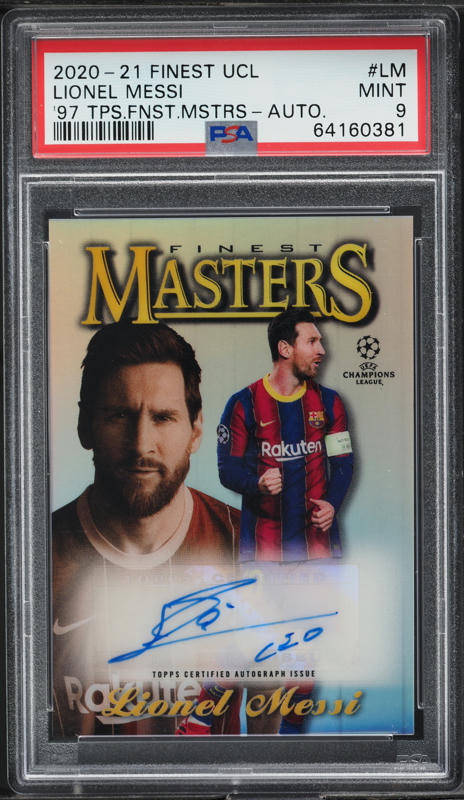 2019 Topps Chrome UEFA Sapphire Yellow Lionel Messi /99 #1