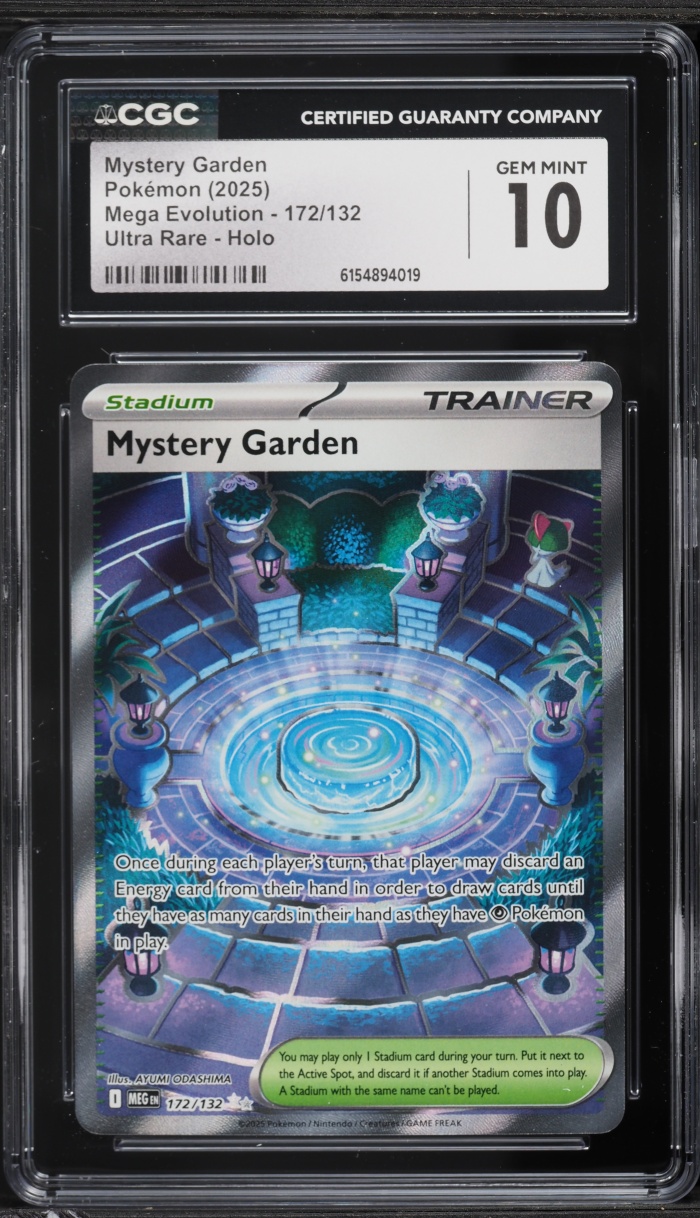 2025 Pokemon Mega Evolution Full Art Mystery Garden #172 CGC 10 GEM MINT