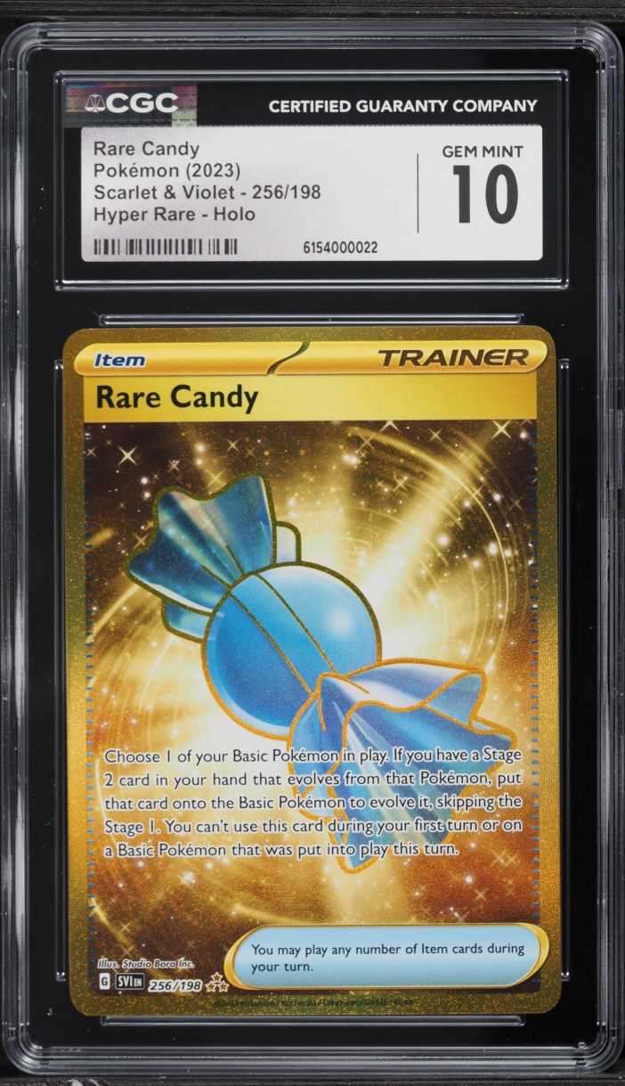 2023 Pokemon Scarlet & Violet Gold Rare Candy #256 CGC 10 GEM MINT