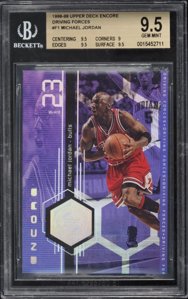 1998 Upper Deck Encore Driving Forces Michael Jordan #F1 BGS 9.5 GEM MINT