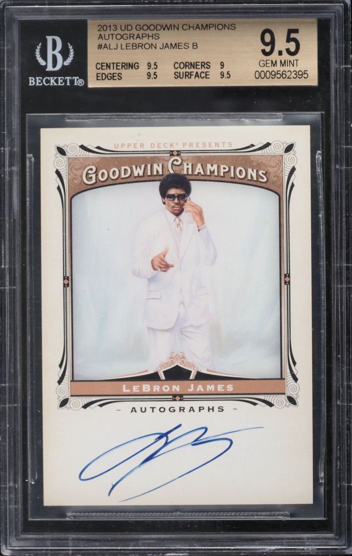 2013 Upper Deck Goodwin Champions LeBron James AUTO #A-LJ BGS 9.5 GEM MINT