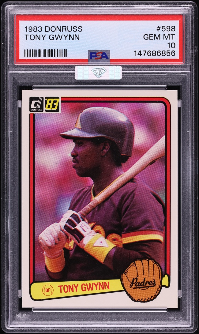 1983 Donruss Tony Gwynn ROOKIE #598 MBA PSA 10 GEM MINT