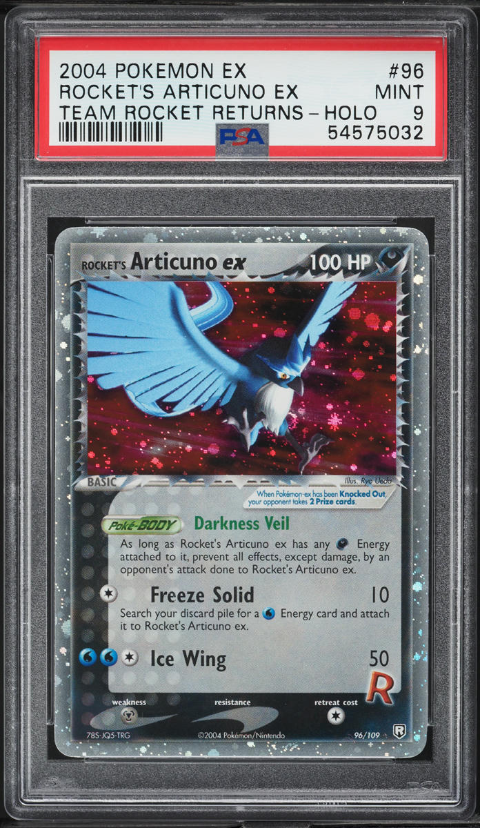 2004 Pokemon EX Team Rocket Returns Holo Rocket's Articuno ex #96 PSA 9 MINT