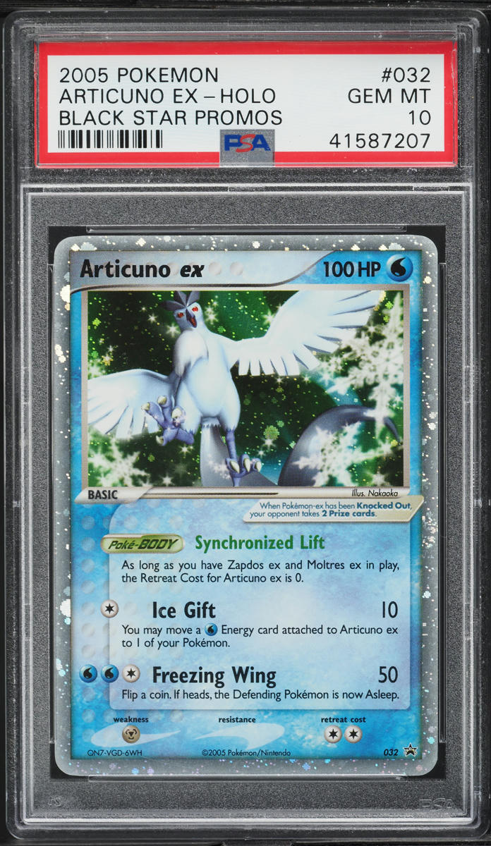 2005 Pokemon Black Star Promo Holo Articuno ex #32 PSA 10 GEM MINT