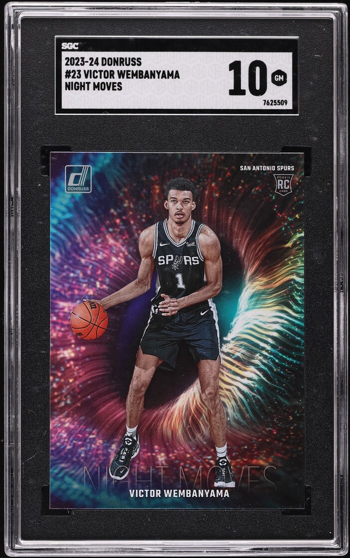2023 Donruss Night Moves Victor Wembanyama ROOKIE #23 SGC 10 GEM MINT - Photo 1