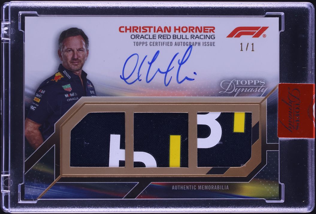 2023 Topps Dynasty Formula 1 F1 Triple Gold Christian Horner PATCH AUTO 1/1 #SDTRA-CH