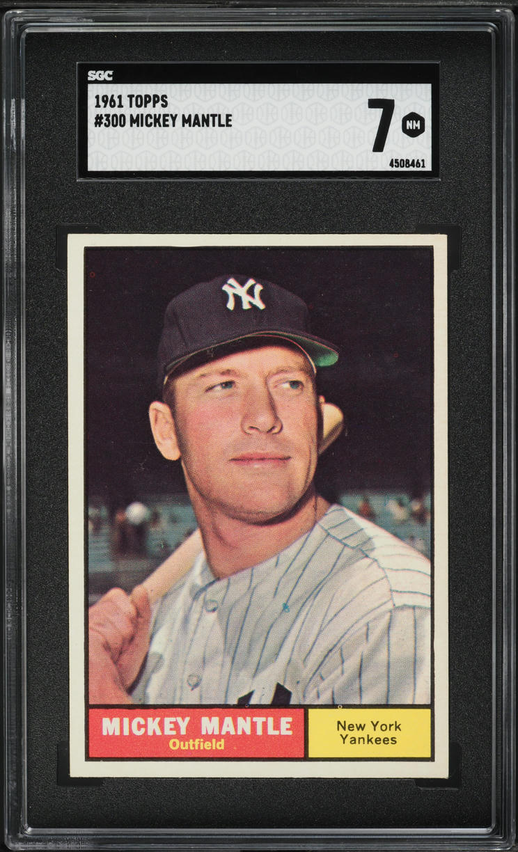 1961 Topps Mickey Mantle #300 SGC 7 NRMT
