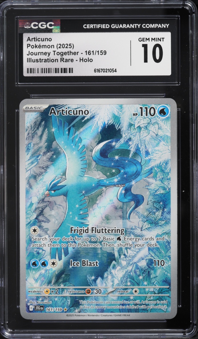 2025 Pokemon Scarlet & Violet Journey Together IR Articuno #161 CGC 10 GEM MINT