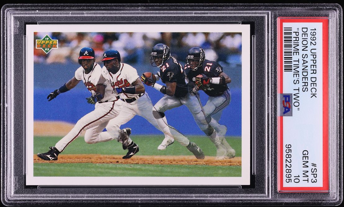 1992 Upper Deck Prime Time's Two Deion Sanders #SP3 PSA 10 GEM MINT