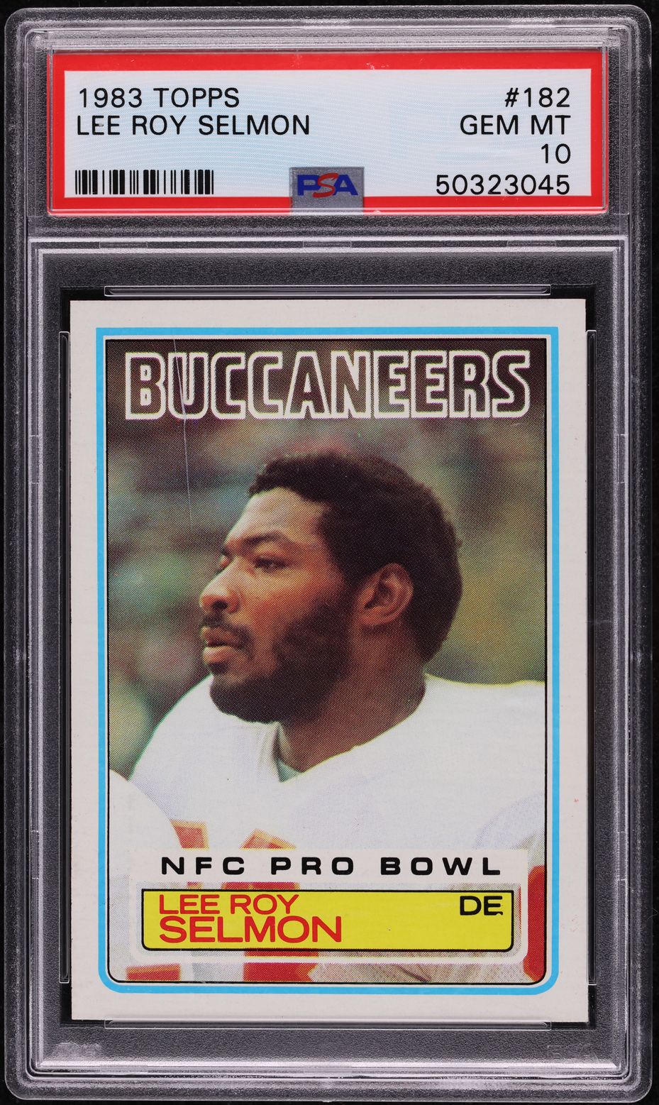 1983 Topps Football Lee Roy Selmon #182 PSA 10 GEM MINT