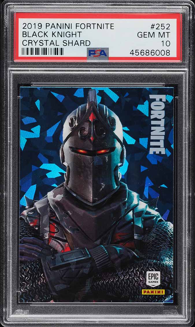 2019 Panini Fortnite Series 1 Crystal Shard Black Knight #252 PSA 10 GEM MINT