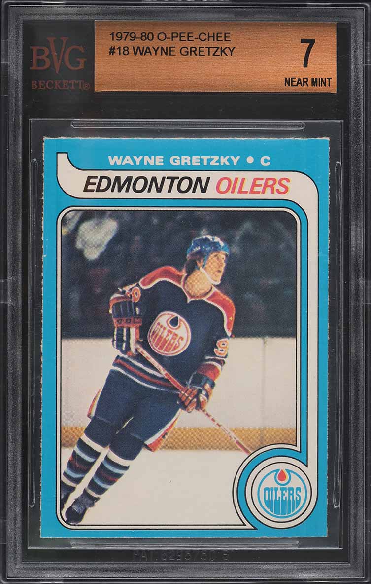 1979 O-Pee-Chee Hockey Wayne Gretzky ROOKIE #18 BVG 7 NRMT - Main Image