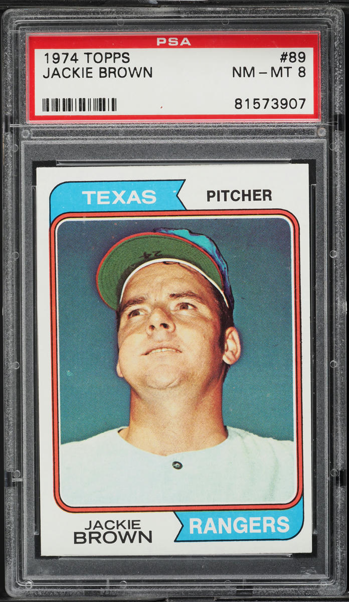 1974 Topps Jackie Brown #89 PSA 8 NM-MT