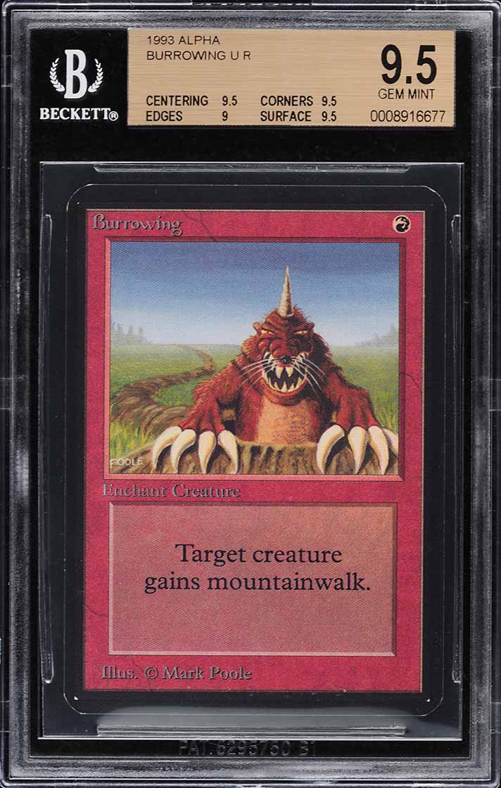 1993 Magic The Gathering MTG Alpha Copper Tablet U A BGS 9.5 GEM