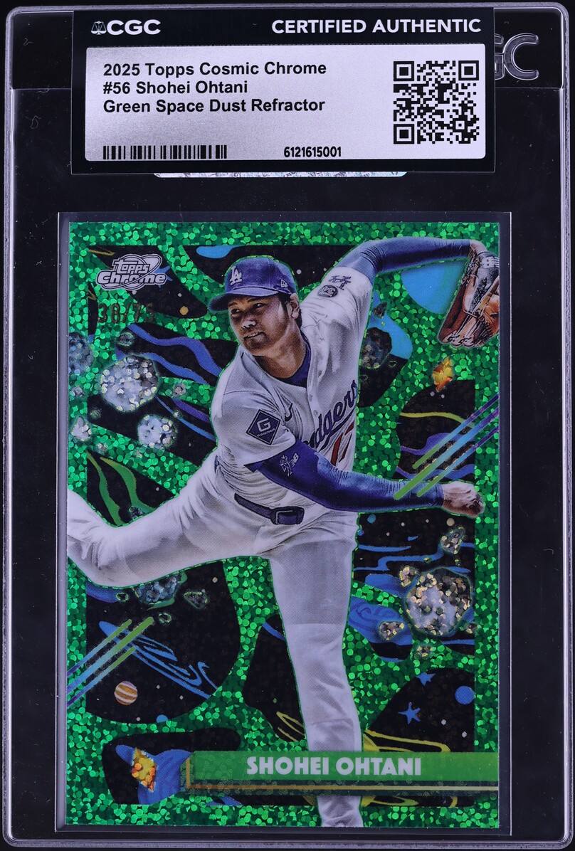 2025 Topps Cosmic Chrome Green Space Dust Refractor Shohei Ohtani /75 ...