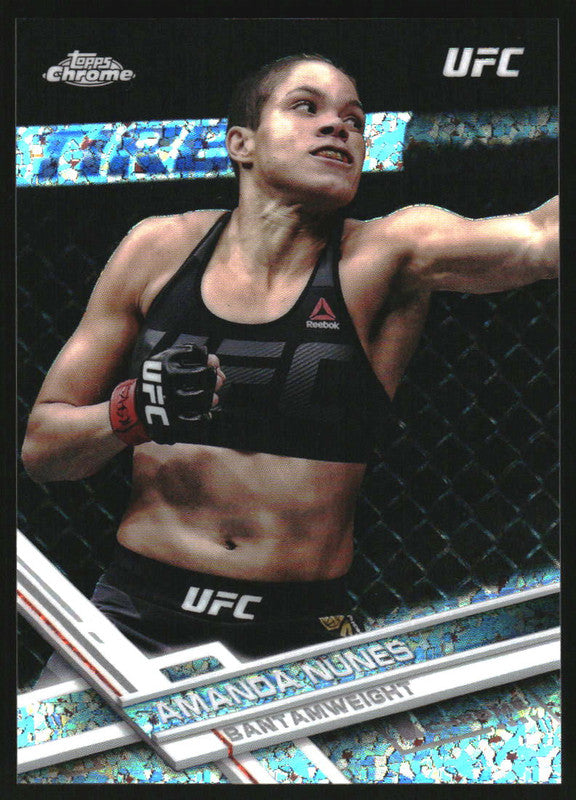 2021 Select UFC Octagonside Gold Prizm Amanda Nunes /10 #216 PSA