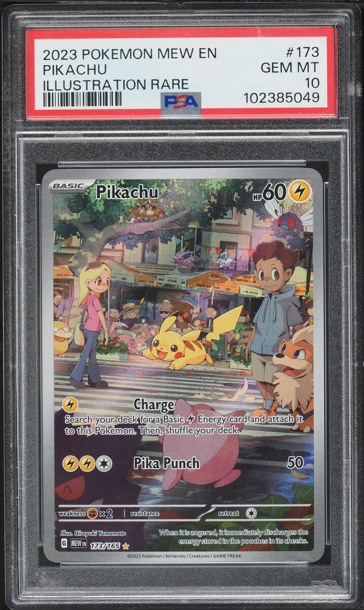 2023 Pokemon Scarlet & Violet 151 IR Pikachu #173 PSA 10 GEM MINT