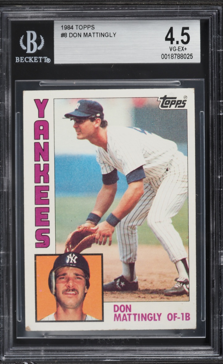 1984 Topps Don Mattingly ROOKIE #8 BGS 4.5 VGEX+