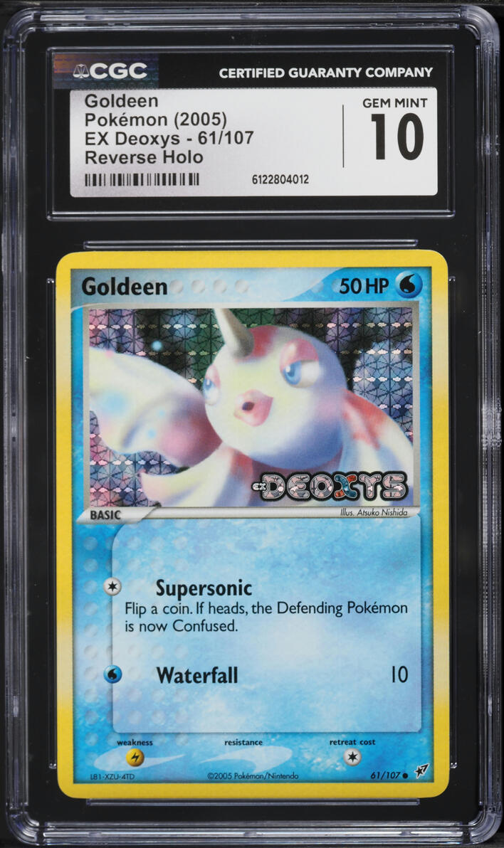 2005 Pokemon EX Deoxys Reverse Holo Goldeen #61 CGC 10 GEM MINT
