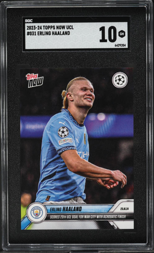 2021 Topps Now UEFA Champions League Erling Haaland #10 CSG