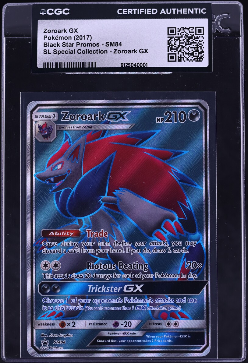 2017 Pokemon Sun & Moon Promo SL Special Collection Full Art Zoroark GX #SM84 CGC AUTH